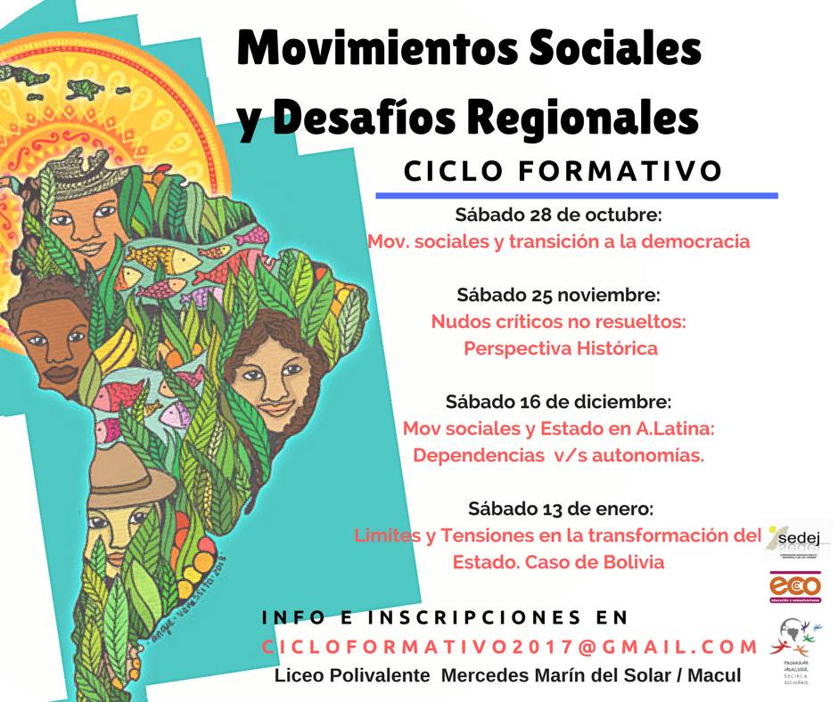 Ciclo Formativo: Movimientos Sociales y Desafíos Región Conosur